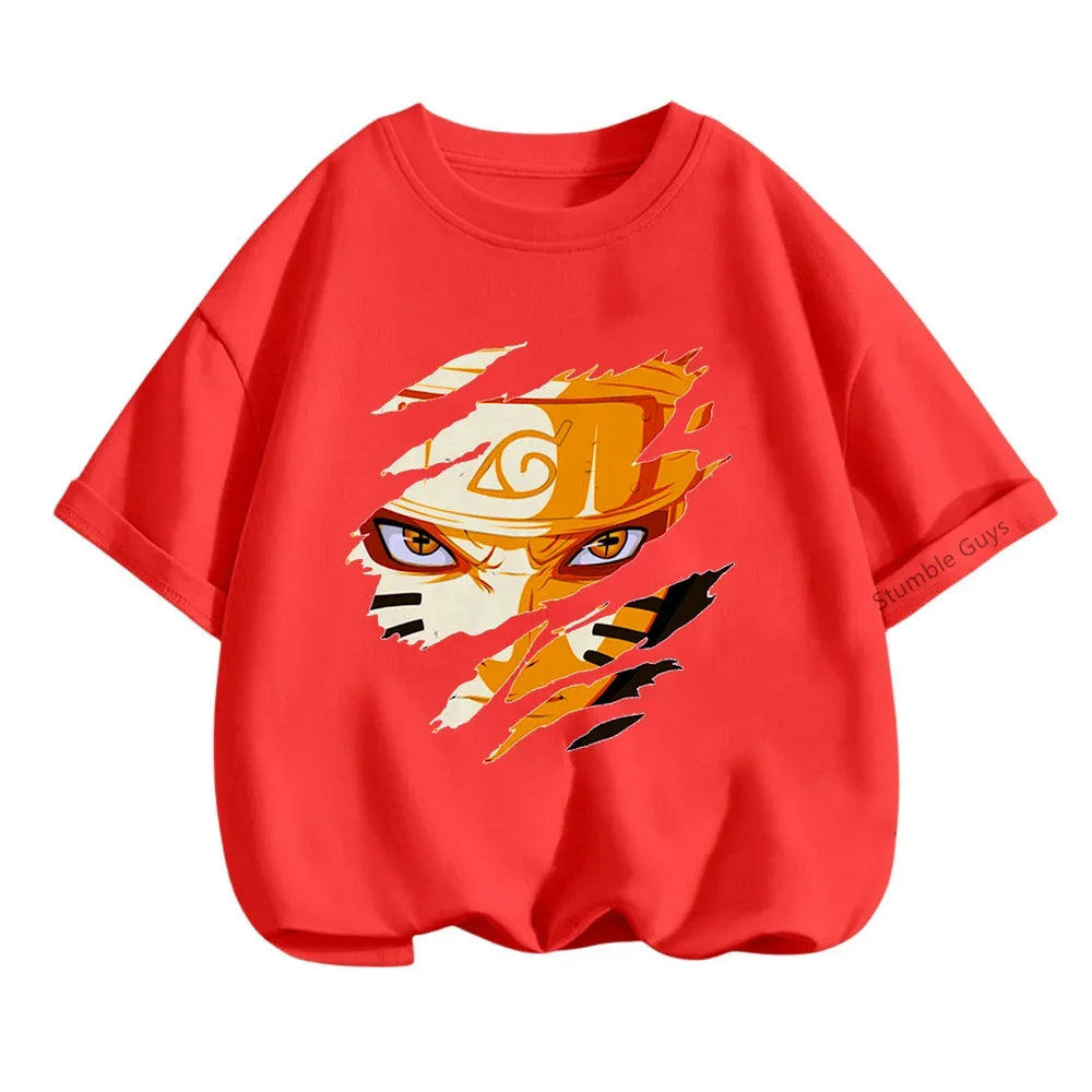 Tshirt Kids Summer Cool Children t shirt Leisure Pillar Man Cartoon T-shirt Boys