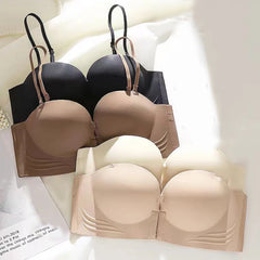 Bra Invisible Strapless Bras Anti-slip Front Buckle Small Breast Push Up Wireless Female Lingerie Women Underwear