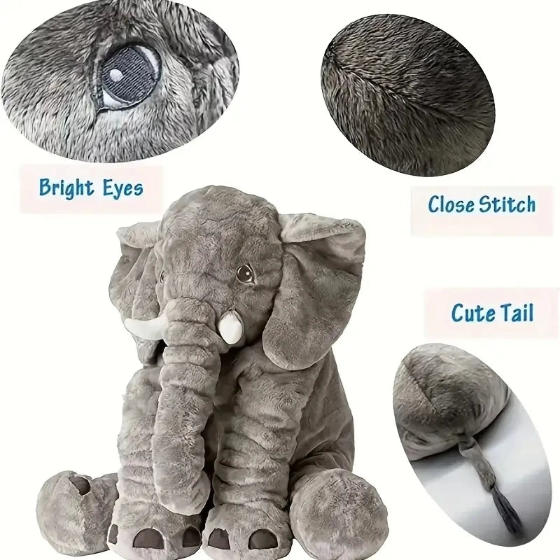 Elephant Design Pet Grinding Teeth Plush Toy Durable Chew Toy For Dog Interactive Supply