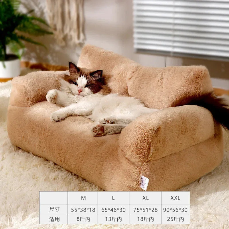 Cat bed House Plush Dog Sofa Beds Washable Warm Pet Dog Nest Cat Beds sofa Comfortable CatS Cushion