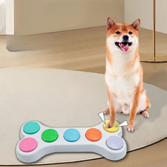 Audio Recording Button Integrated Soundboard Voice Machine Dog Cat Puzzle Intelligent Toys