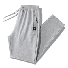 Spring Autumn Casual Versatile Sweatpants New Loose-fit Pocket Zip-up Elastic Straight-leg Pants Trendy Footwear