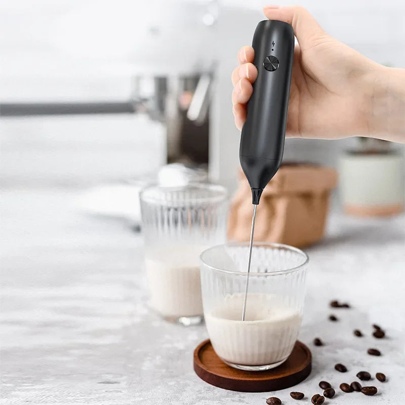 Rechargeable Milk Frother Electric Blender