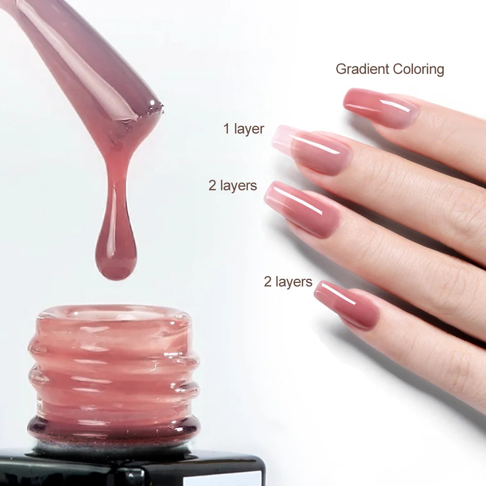 Venalisa 15ml Nail Gel Polish Semi Permanent Jelly Color