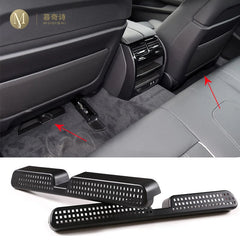 For BMW G30 G31 Series 5 2018-2023 Car interior Air conditioning vent Protective cover Vent Cover Rear Seat anti dust ABS refit