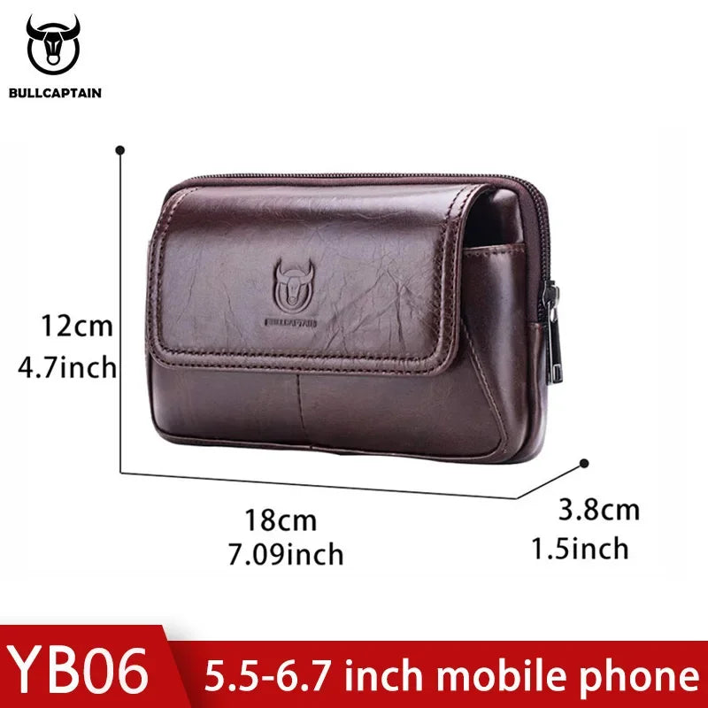 MEN'S Leather BELT WAIST Bag Military Fanny PACK Molle Small Money Phone WAIST PACK Bum Pouch PURSE