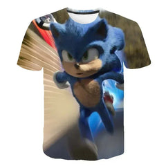 T-shirtChildren's Clothes Sonic 3D for Kids Boys and Girls Cartoon Printing Animation Cosplay Clothing Accessories