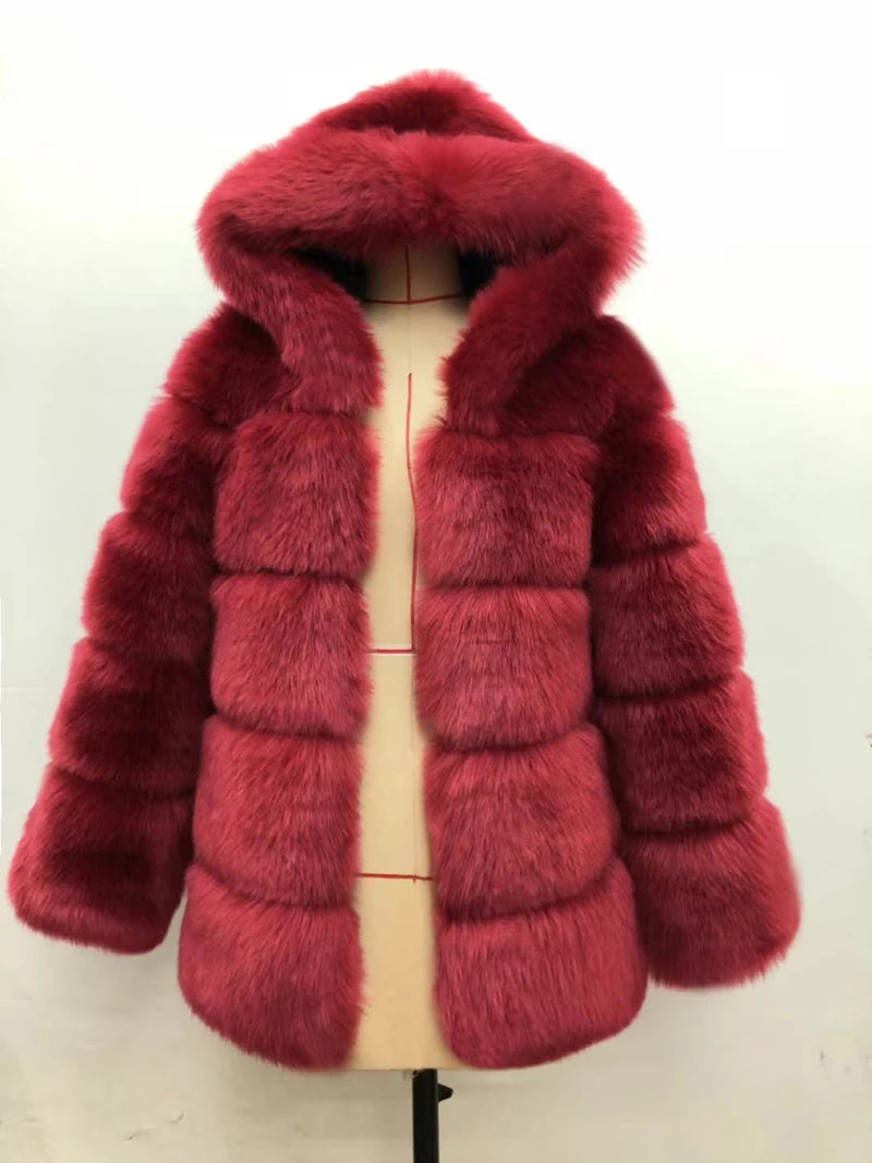 Winter Thick Warm Faux Fur Coat