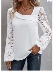 Casual New Arrivals Shirts And Blouses Elegant Female Loose Long Sleeve Tops