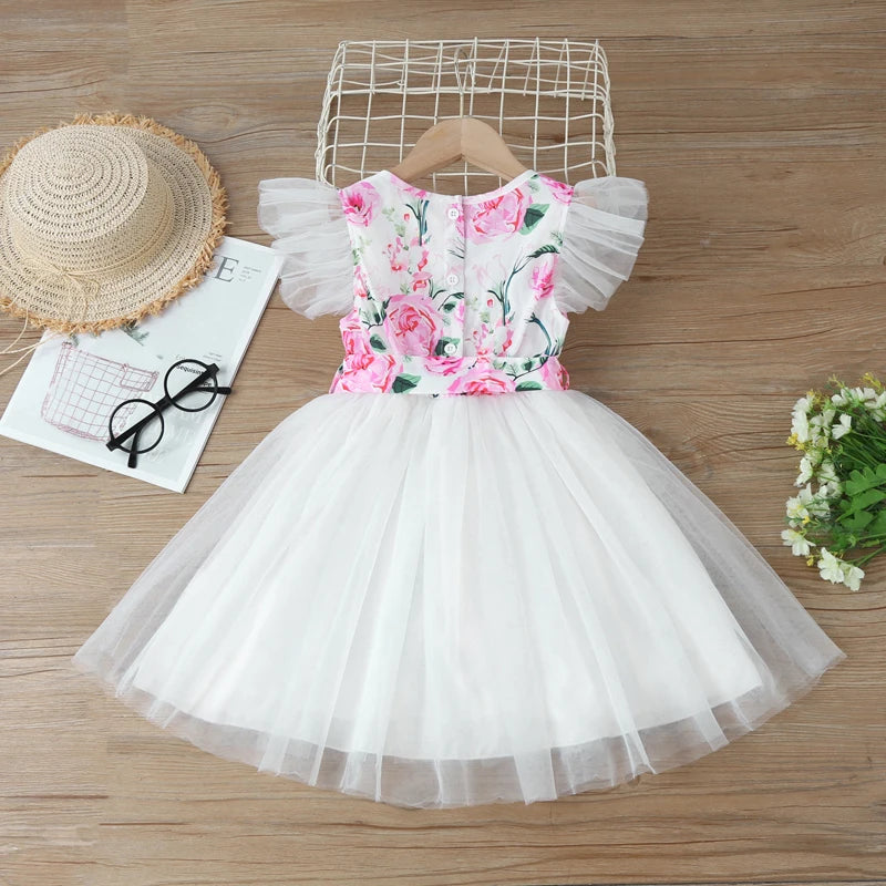 Children Girls Casual Dress Baby Summer Clothing  Kids Party Princess Dresses