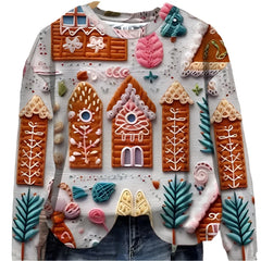 Christmas Autumn And Winter New Element Hoodies Style Printing Sweater Women's 3D Printing Fashion Tops Teen Girls Clothing