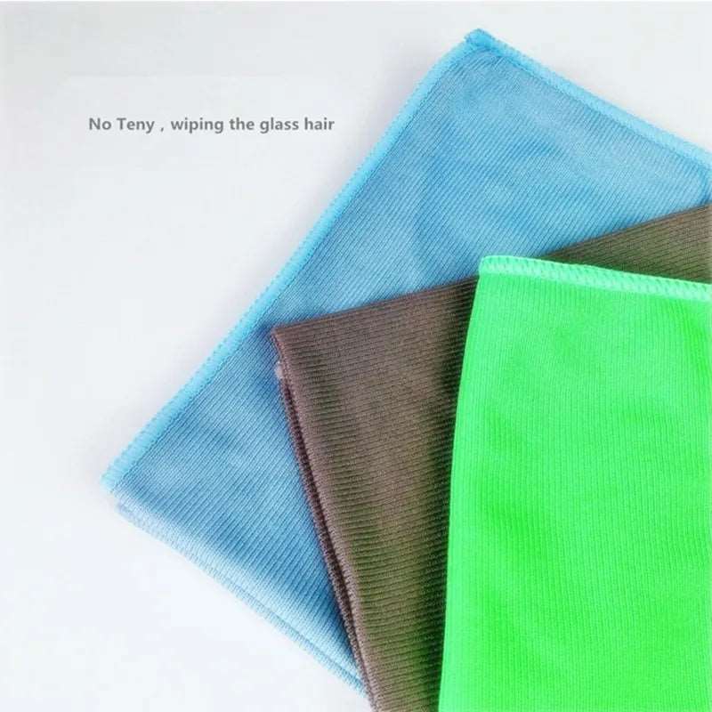 1Pc Microfiber Glass Mirror Cleaning Cloth