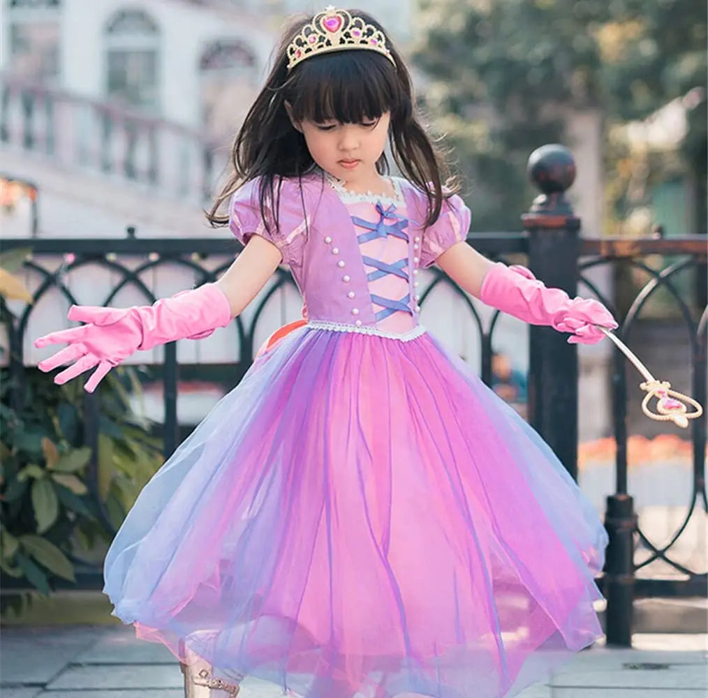 Girl Birthday Decorations Pink Princess Dress Up Costume