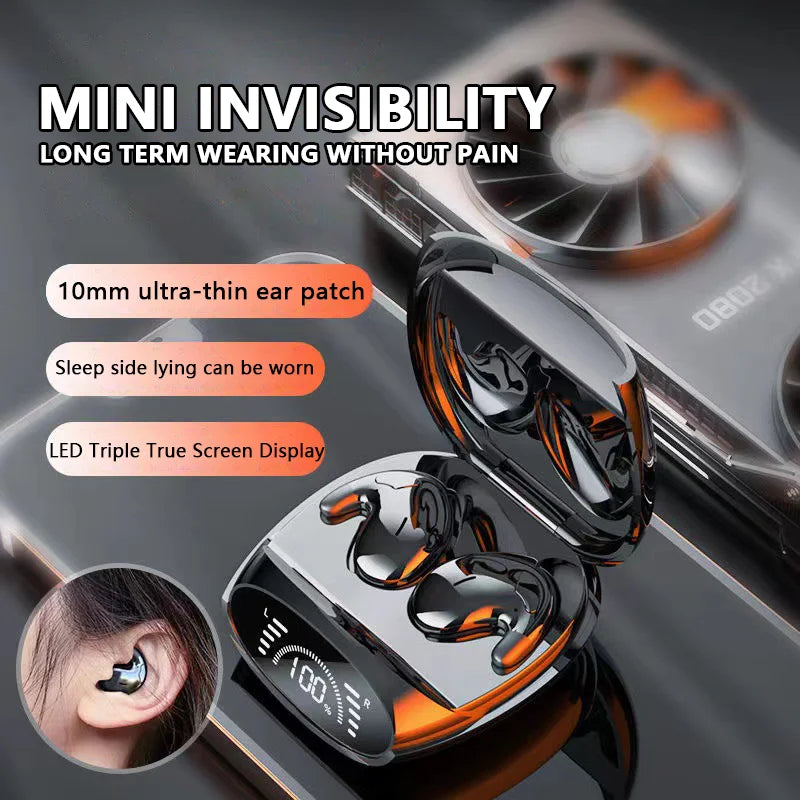 Xiaomi Invisible Sleep Earbuds Tiny Hidden Bluetooth 5.3 Headphones Noise Cancel Wireless Headsets Sports Stereo Earphone