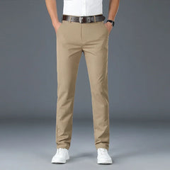 Spring Autumn Men's Casual Pants Man Slim Fit Chinos Fashion Trousers