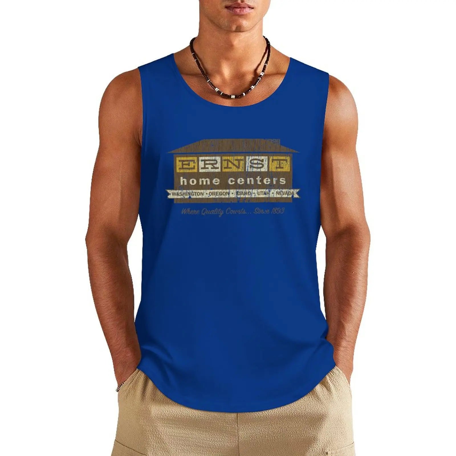 Ernst Home Centers Tank Top Sports shirt man bodybuilding for men sleeveless vests gym men