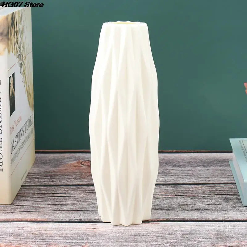 Vase Modern Creative White Imitation Ceramic Flower Pot