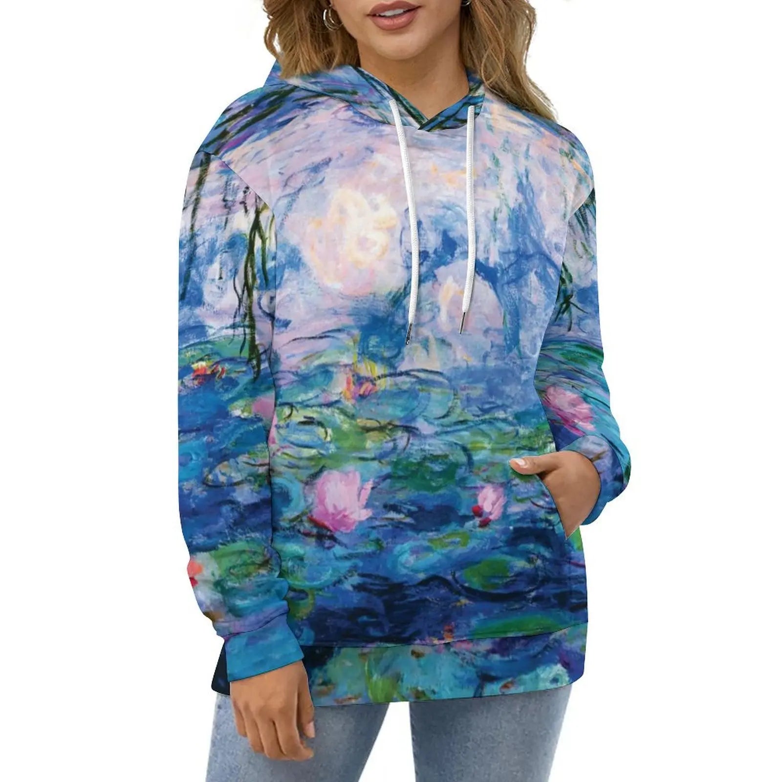 Hawaiian Hibiscus Flower Hoodies Tropical Floral Print Hip Hop Casual Hoodie