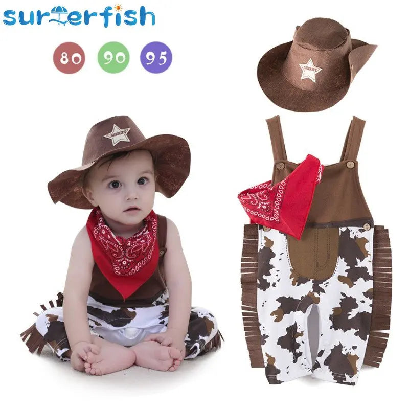 Baby Boy Clothes cowboy Costume Infant Toddler Cowboy Set