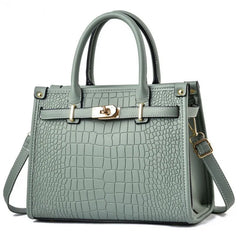 Crocodile Pattern High Quality Crossbody Bag Soft Leather Luxury Handbags