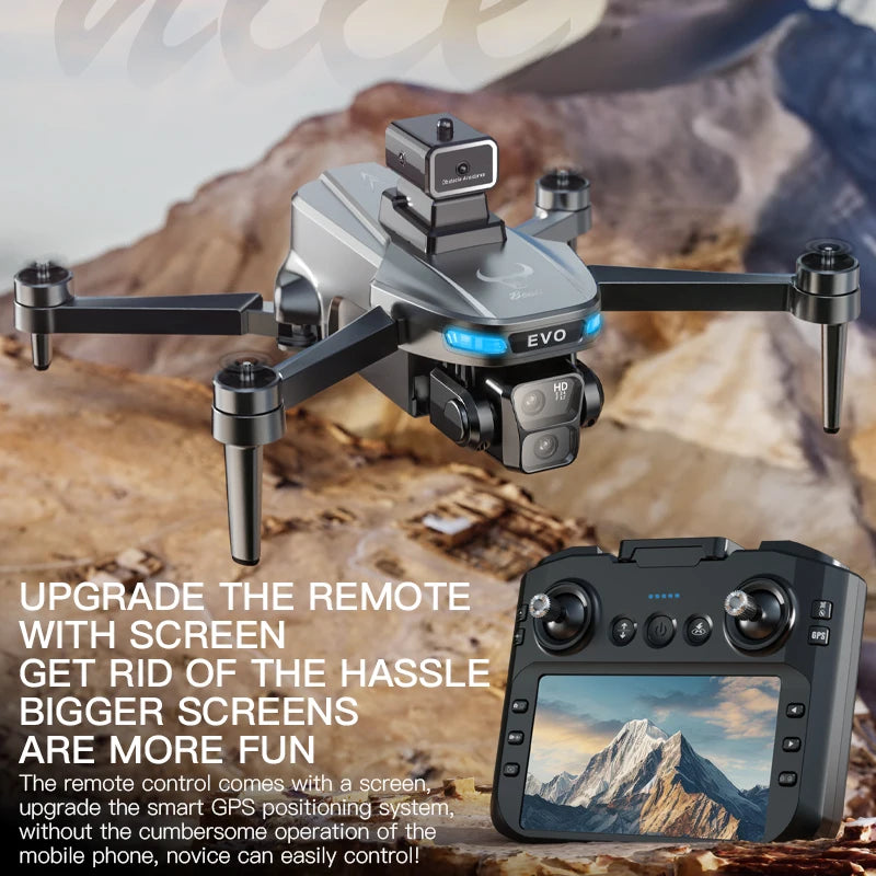 Drone 8K Professional GPS HD Camera Drones 5G WIFI FPV Video 4k UAV 5.9 inch large screen remote control RC Dron