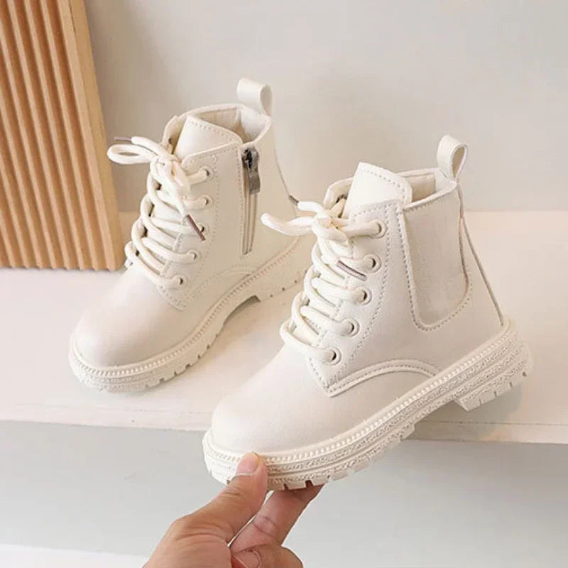 Bay Leather Boot Casual Sneaker for Boy Kid Soft Sole Short Boot Toddler Boot Baby Girl Shoe Sapato Infantil Para Menina Zapatos