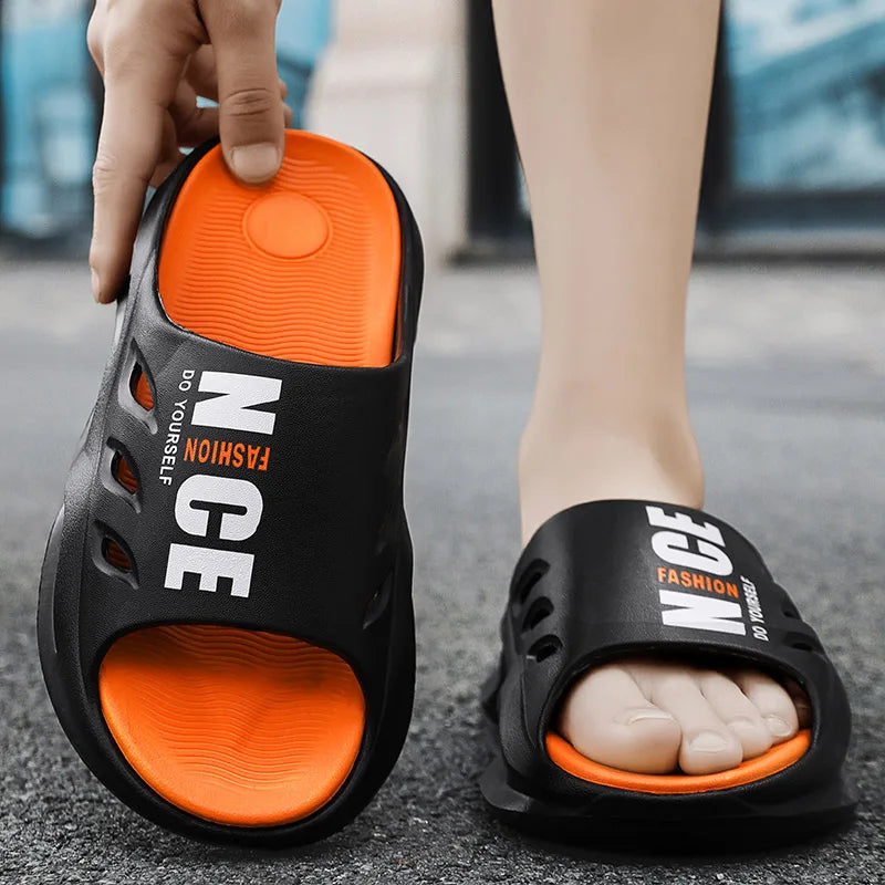 Summer Men Slippers Fashion Platform Sandals Outdoor Garden Shoes Beach Slippers