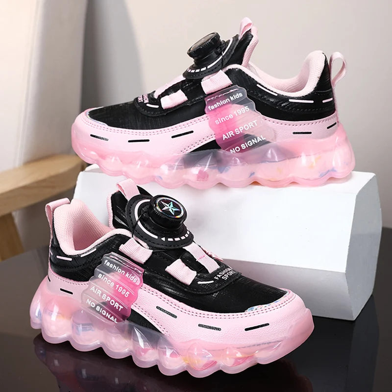 New Anti-skid Leather Kids Sneakers for 5-16Years Girls Casual Walking Footwear