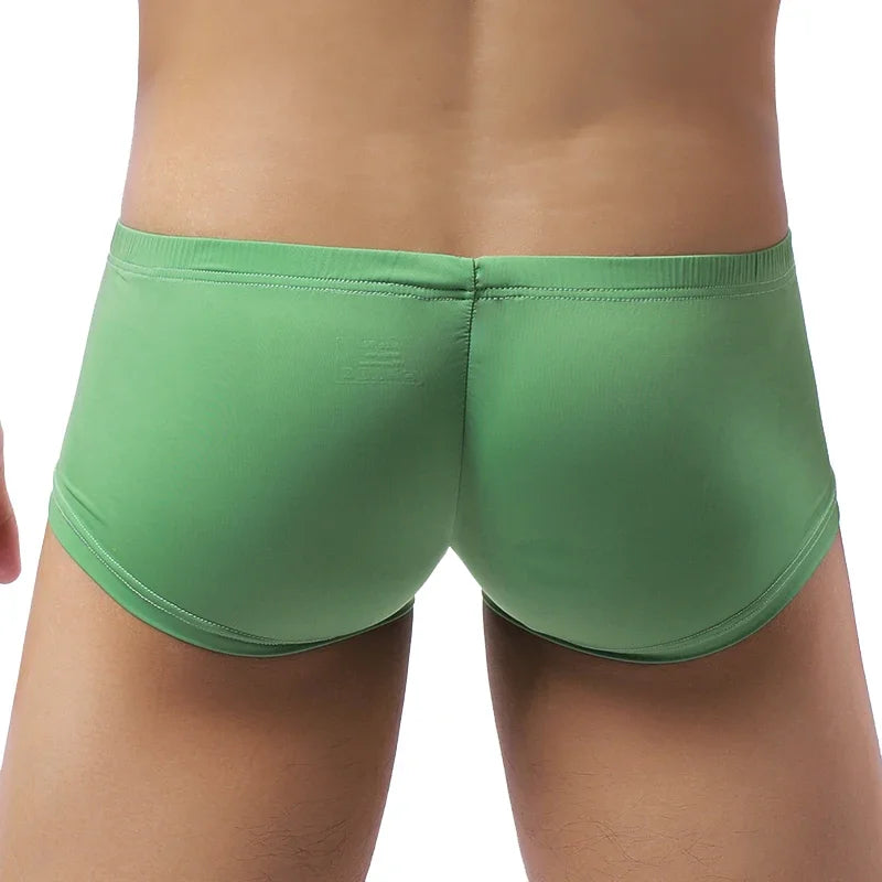 Men's Panties Ice Silk Male Underwear Boxer