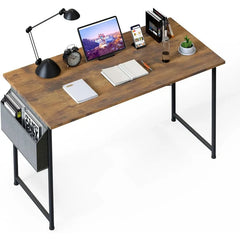 Small Space Writing Desk with Headphone Hooks Modern Simple Design, Suitable for Study, Home Office