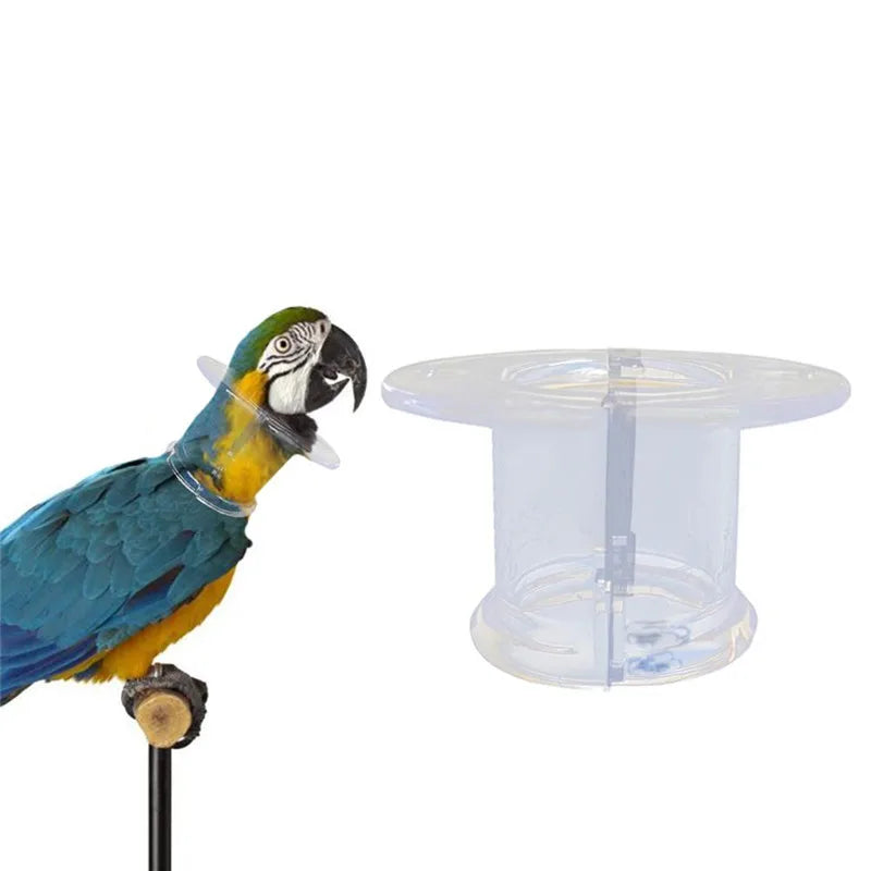 Bird Protective Bead Parrot Collar Anti Feather Picking Ring Anti-Plucking Anti-Grab Collars Pet Supplies for Rodents & Birds