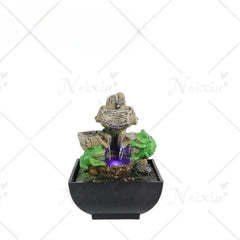 Relaxation Water Zen Meditation Tabletop Fountain Desk Fountains with LED Office Decoration