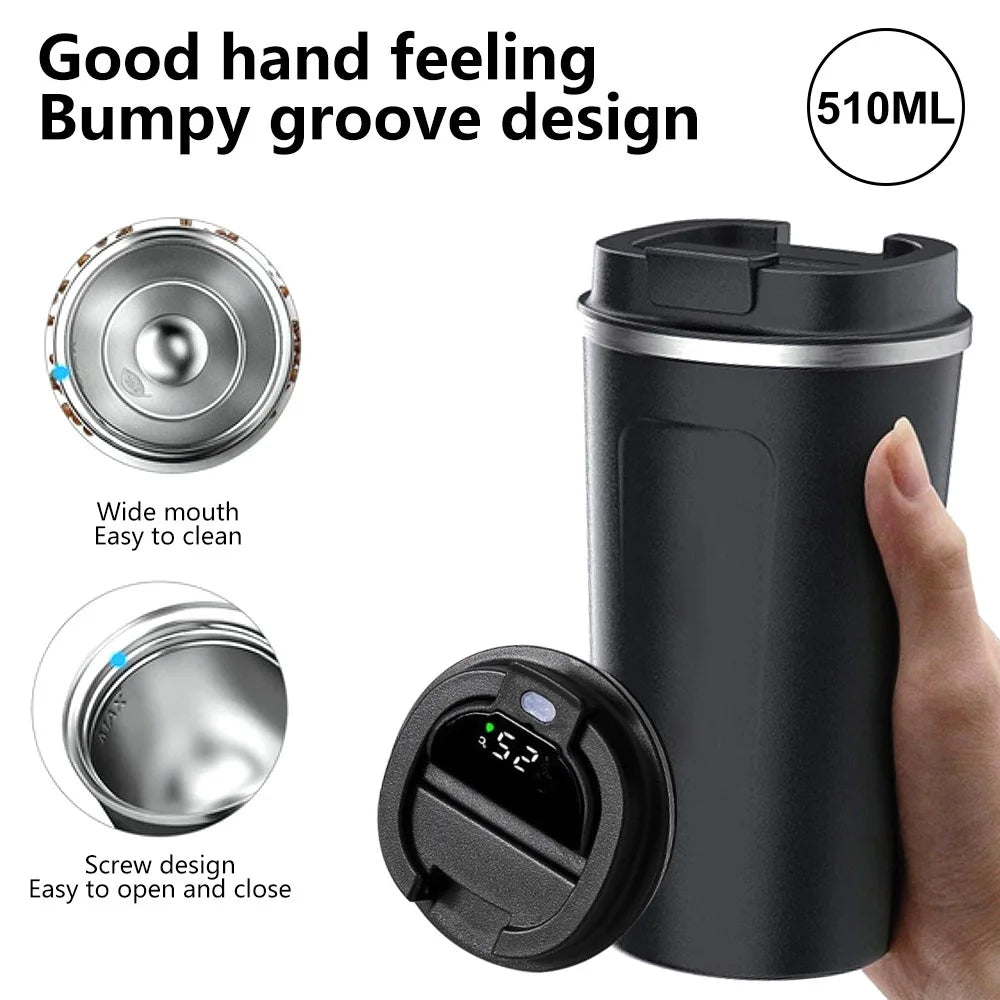 Stainless Steel Smart Coffee Tumbler Thermos Cup