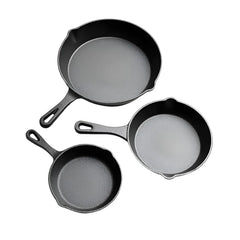 Frying Pan Cast Iron Uncoated Black For Food Frying, Cooking And Stir-Frying Kitchen Utensils