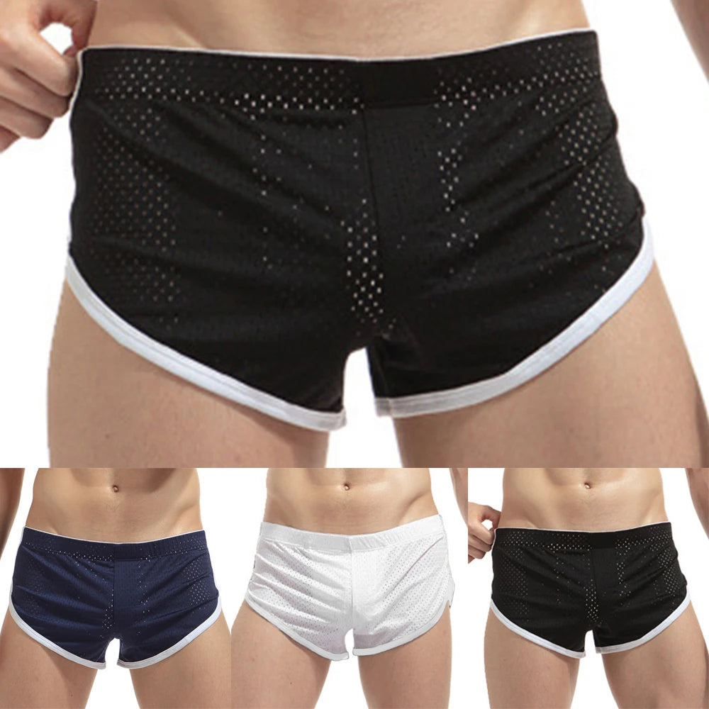 Comfortable Underwear Low waist Mesh Plus size Shorts