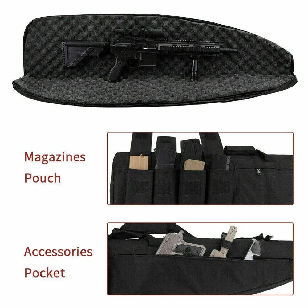 Tactical Gun Bag Nylon Hunting Shooting Rifle Bags Air Shotgun Case Backpack Airsoft CS War Game Equipment