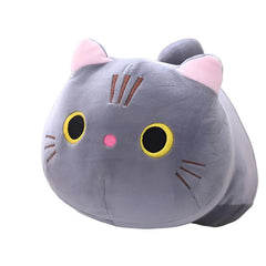 Cute Soft Cat Plush Pillow Sofa Cushion Kawaii Plush Toy Stuffed Cartoon Animal Doll for Kids Baby Girls Lovely Gift