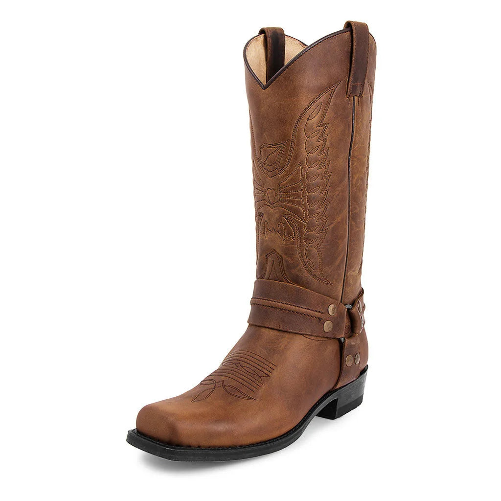 Western Cowboy Boots Black Brown