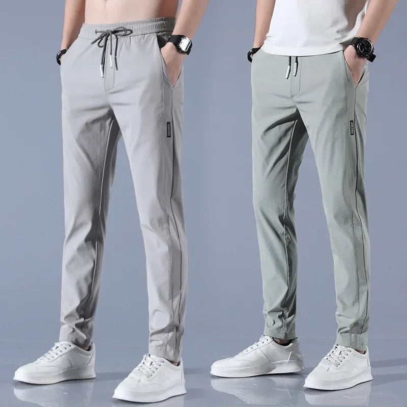 Men's Pants With Deep Pockets Loose Fit Casual Jogging Trousers