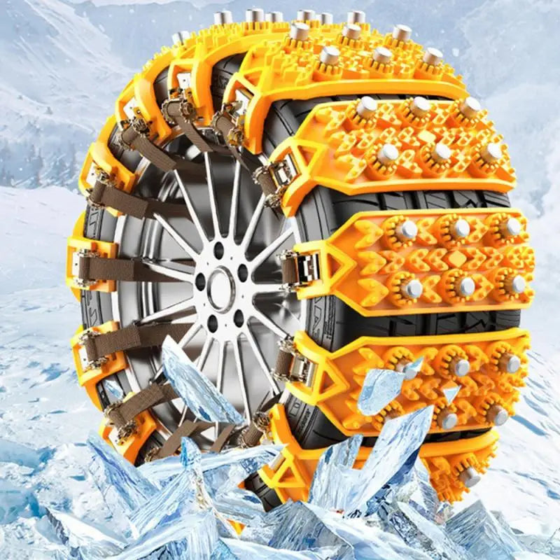 Universal Car Snow Chain Rubber Tendon TPU Gear-type Tire Traction Strip Anti-skid Chain