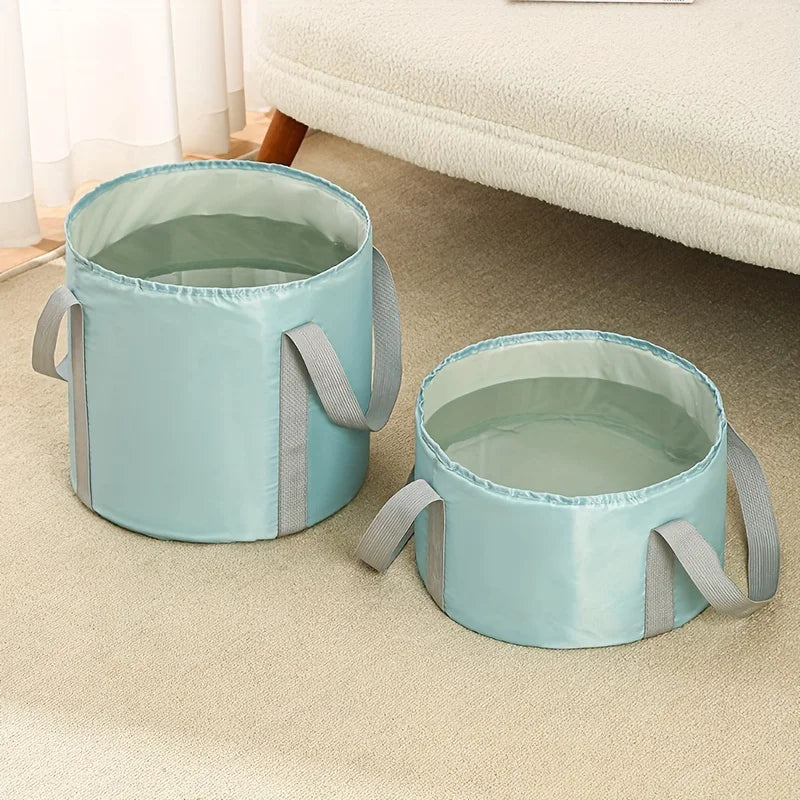 Foldable Basin Travel Camping Washbasin Bucket Fishing Folding Basin Foot Bath Sink Foot soak Bag