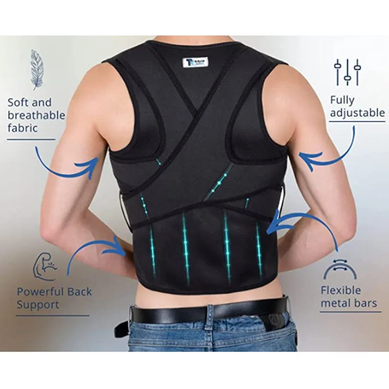 Back Waist Posture Corrector Adjustable Adult Correction Belt Waist Trainer