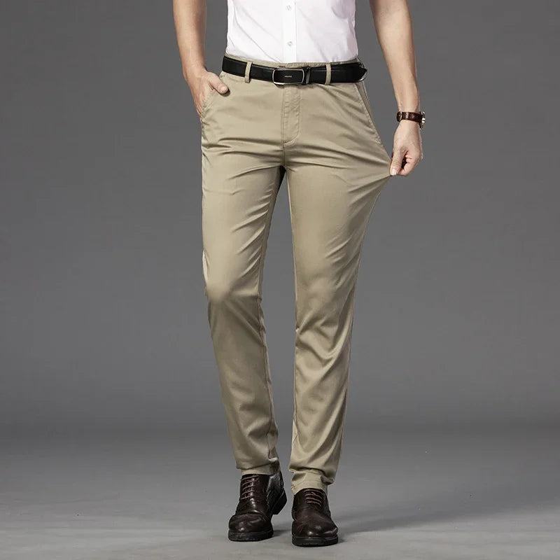 Men's Spring Autumn Fashion Business Casual Long Pants Suit Pants