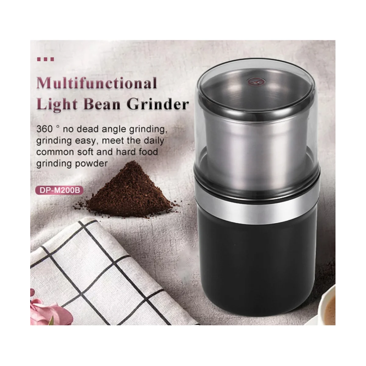 Coffee Grinder Electric Small Pulverizer Meat Grinder Food Wall Breaker Wet and Dry Grinder Garlic Beater Juicer EU Plug