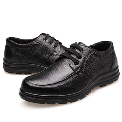 Genuine Leather Shoes Men Flats Fashion Men's Casual Shoes Soft Comfortable Lace up