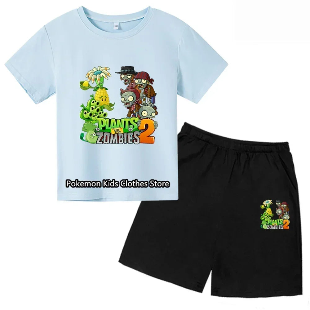 Cartoon Frog Tshirt Set Kids T-shirt Clothes Harajuku Boy Girls Tshirt