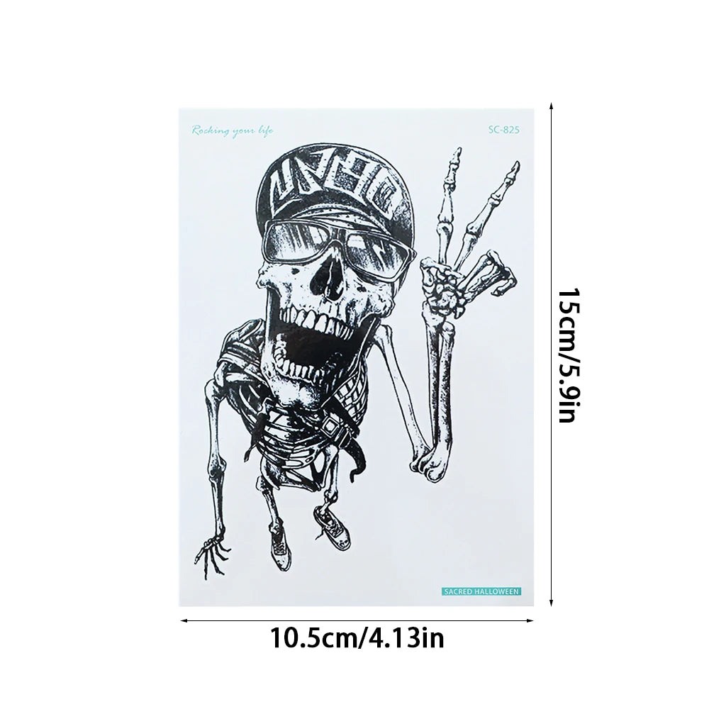 5/10pcs Halloween Bloody Wound Tattoo Stickers