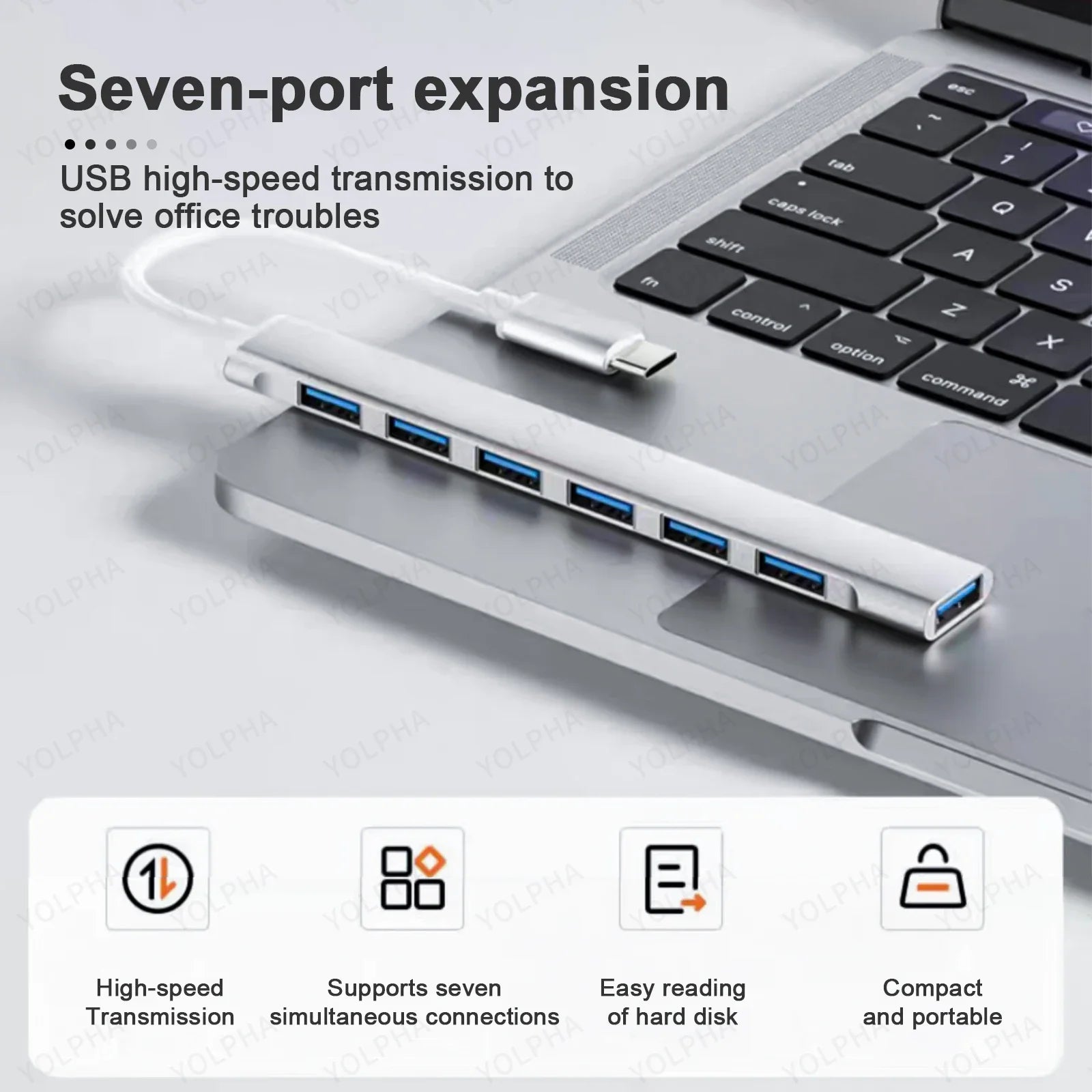 USB 3.0 HUB USB 2.0 HUB USB C HUB Type C HUB Multi Splitter High Speed 5Gbps For PC Computer