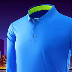 Long-Sleeved Polo Shirt Quick-Drying Sport T-Shirt Breathable Summer Wear Jersey