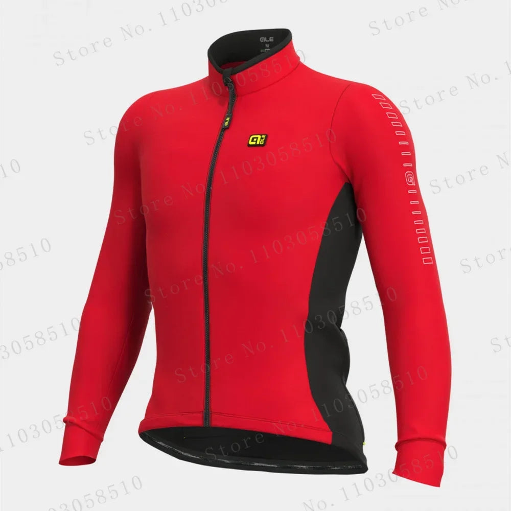 Men's Winter Cycling Jacket Warm Long Sleeve Weatherproof Windbreaker MTB Road Bike Bicycle Fleece Sports Cycling Clothing Coat